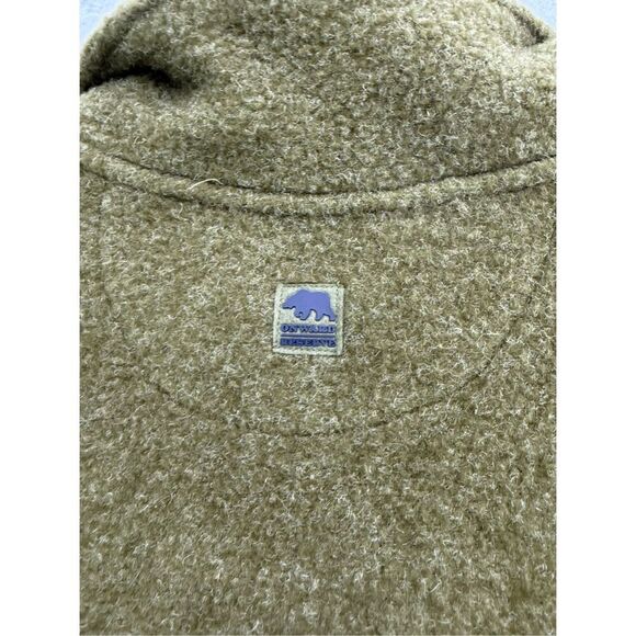 Onward Reserve Piper Brushed Fleece Olive Green 1/4 Zip Pullover Size S - Picture 3 of 9